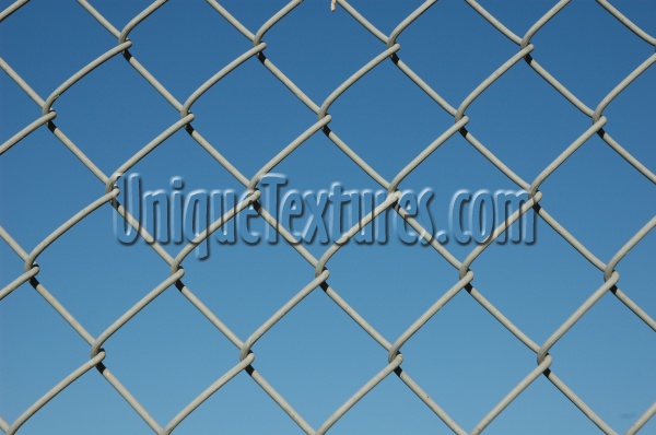 fence diamonds pattern industrial metal sky blue      