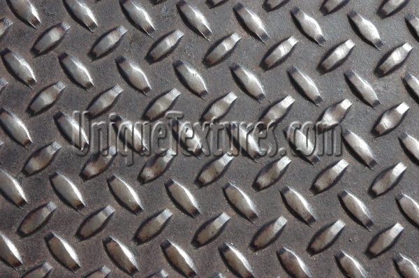 manhole diamonds pattern shiny industrial metal metallic