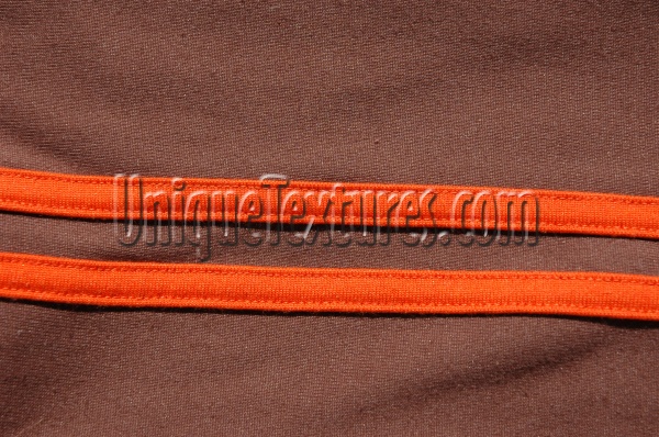 horizontal  retro art/design fabric dark brown multicolored orange/peach
