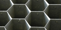hexagon pattern shadow architectural metal black gray     