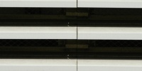 window vent/drain horizontal pattern shadow industrial architectural metal white black