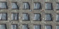 manhole square pattern industrial metal gray  
