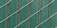slats fence angled industrial plastic green     