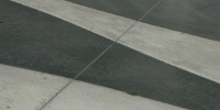 curves industrial concrete multicolored floor  