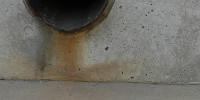 vent/drain wall spots industrial concrete gray   
