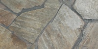 tan/beige stone architectural cracked/chipped random floor