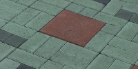 floor rectangular oblique pattern architectural brick multicolored