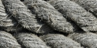 gray rope marine bleached weathered curves