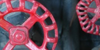 metal paint black red mech/elec industrial fixture handle round vehicle