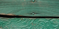 slats horizontal pattern art/design leather wood green