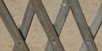 gray tan/beige wood architectural diamonds angled fence slats